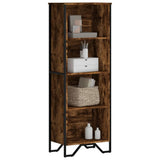 Bookcase Smoked Oak 50x31x137.5 cm Engineered Wood 848611