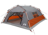 Instant Tent Water-resistant 3-Person Grey and Orange 42042268