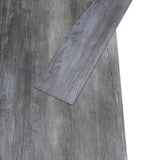 Non Self-adhesive PVC Flooring Planks 5.26 m 2 mm Shiny Grey 146571