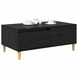 Coffee Table Black Oak 90 x 50 x 26.5 cm Engineered Wood 881167