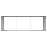 Planter Ivory 290 x 100 x 75 cm Galvanised Steel 42018118