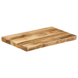 Table Top Live Edge 70x40x3.8 cm Solid Wood Rough Mango 370681