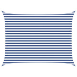 Sun Shade Sail Blue and White 4 x 3 m 100% Polyester Oxford 42031097