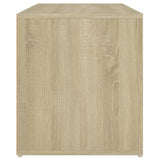 Bench Sonoma oak Engineered wood 80x40x45 cm Entryway Bench 808669