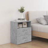 Bed Cabinets 2 pcs Concrete Grey 50x32x60cm 803281