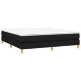 Box Spring Bed Frame Black Super King Fabric 3121180