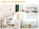 Bamboo Garment Rack, Clothes Rack with Storage Shelf, Hanging Rail and Side Hooks for Entryway, T3398P329489