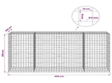 Gabion with 5 mm Wire and 10x10 cm Mesh 400x100x200 cm 3465362