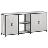 Kitchen Storage Set HATTEM 3 pcs Silver Stainless Steel 3392705