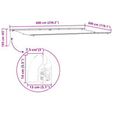Awning Frame Manual Anthracite 600 x 300 cm Aluminium 313234