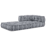 Modular Corner Sofa Grey Print 70 x 70 x 56 cm Fabric 4019049