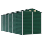 Garden Shed Green 191x470x198 cm Galvanised Steel 3188235