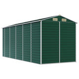 Garden Shed Green 191x470x198 cm Galvanised Steel 3188235