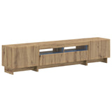 5 Piece LED TV Cabinet Artisan Oak Engineered Wood 3416428