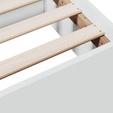 Bed Frame with Drawers without Mattress White 200x200 cm 3280265