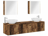 Bathroom Cabinet Set 5 pcs Old Wood Engineered Wood 3406493