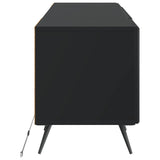 LED TV Cabinet Black Engineered Wood 897566