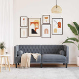 Sofa Dark Grey 174 x 74.5 x 70.5 cm Velvet 42013020