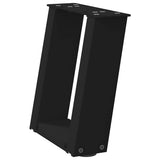 Coffee Table Legs U-Shaped 2 pcs Black 30x cm Steel 4012736