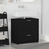 Bathroom Cabinet Black Oak 59 x 37 x 59 cm Engineered wood 868823