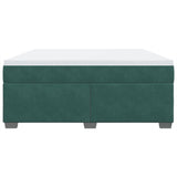 Box Spring Bed with Mattress Dark Green 180x200 cm Velvet 3285302