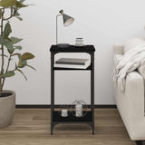 Side Table Black 40x30x75 cm Engineered Wood 825797