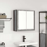 Bathroom Wall Cabinet with Mirror Grey Sonoma 60x21x60 cm 861900