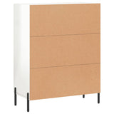 Sideboard High Gloss White 69.5x34x90 cm Engineered Wood 827798