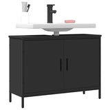 Bathroom Sink Cabinet Black 80x30x60 cm Engineered Wood 842451