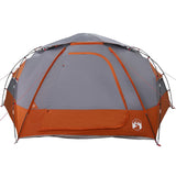 Dome Tent with Removable Rainfly Grey and Orange 8-Person 42017378