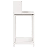 Potting Table with Shelves White 82.5x50x109.5 cm Solid Wood Pine 832408