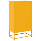 Highboard Mustard Yellow 68x39x123 cm Steel 853359