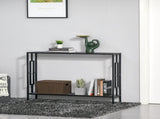 Industrial Console Table with Storage Shelf, Narrow Hallway Dressing Desk with Metal Frame for T3398P328321