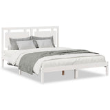 Extra Long Bed Frame without Mattress White 160x220 cm Solid Wood 3309204