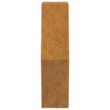 ZNTS Wall Planters 2 pcs Rusty Corten Steel 46x10x40 cm 823685