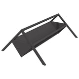 Livestock Feeding Trough Black 111 x 76 x 38 cm 874660