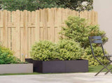 Planter Black 80x80x30 cm Steel 860801