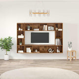 TV Cabinet Set 4 pcs Brown 37 x 37 x 142.5 cm Engineered Wood 3393543
