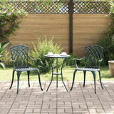 Garden Chair 2 pcs Green 55 x 56.5 x 91cm Aluminium 42002401
