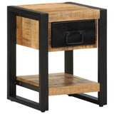 Bedside Cabinet 35x34x45 cm Solid Rough Wood Mango 4013567