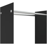 Firewood Rack Black 80x35x100 cm Tempered Glass 327470