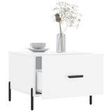 Coffee Tables 2pcs High Gloss White 50x50x40 cm Engineered Wood 829417