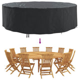 Furniture Cover Black 320 x 320 x 85 cm 600D Oxford Fbric 4106043