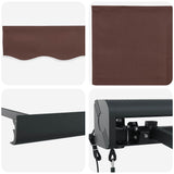 Automatic Retractable Awning Brown 300x250 cm 3215733