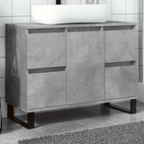 Bathroom Sink Cabinet Concrete Grey 80x33x60 cm Engineered Wood 857237