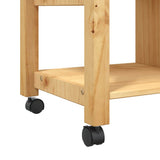 Kitchen Trolley MONZA 84x40x88.5 cm Solid Wood Pine 376115