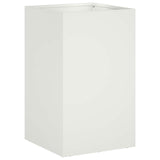 Garden Planter 2 pcs White 40 x 40 x 50 cm Cold-rolled Steel 8005361