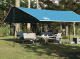 Camping Tarp Blue 430x380x210 cm Waterproof 94680