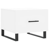 Coffee Tables 2 pcs White 50x50x40 cm Engineered Wood 829445