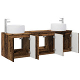Bathroom Cabinet Set 3 pcs Old Wood 49.5 x 44.5 x 66 cm 3405715
